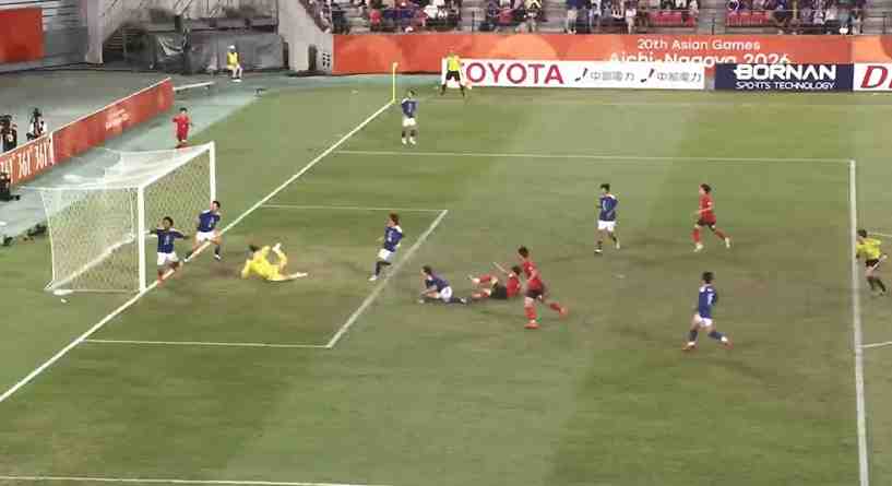 日本后防送礼，严智星补射破门，韩国U23 1-0领先日本U23